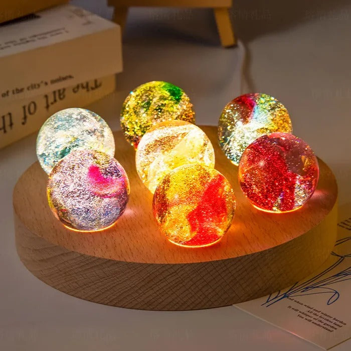 Inside Out 2 Inspired Crystal Lamp - 7 Emotion Colors